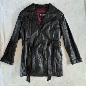 Wilsons Leather Jacket w/ Removable 3M Thinsulate Ultra Thermal Liner Black L